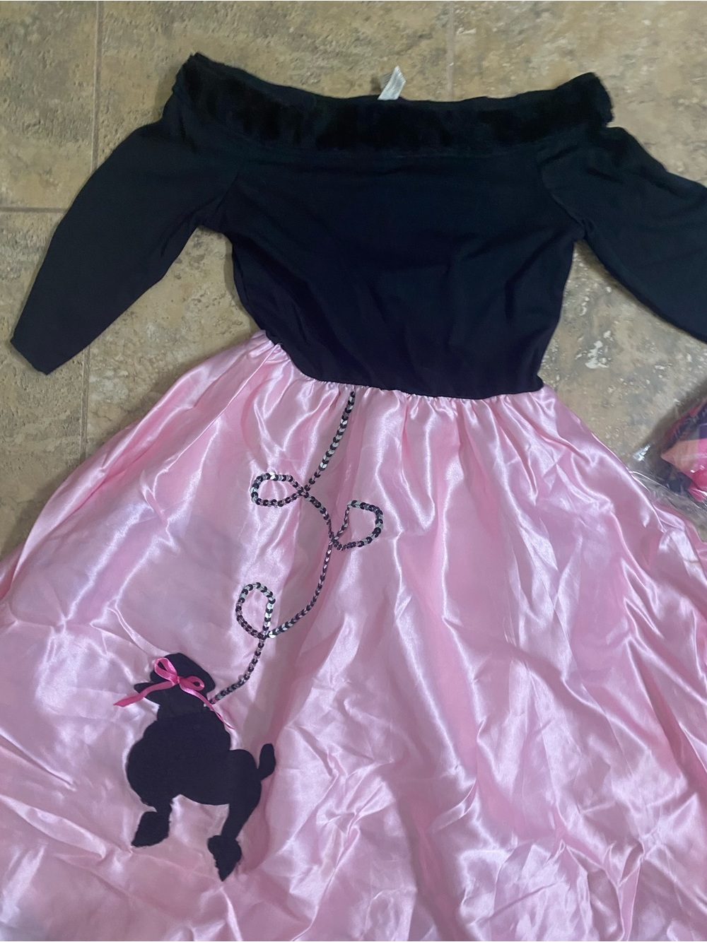 Amscan Miss Sock Hop Girl's Poodle Halloween Dress 50s Retro Costume Size L New - Picture 8 of 12